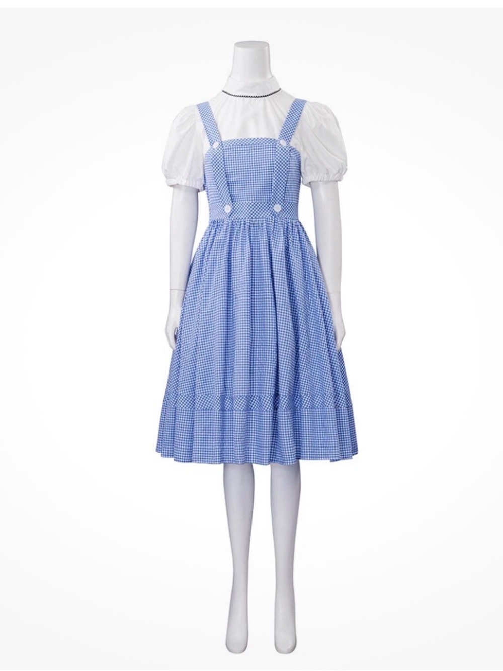 Blue Gingham Pinafore Dress Dorothy Costume